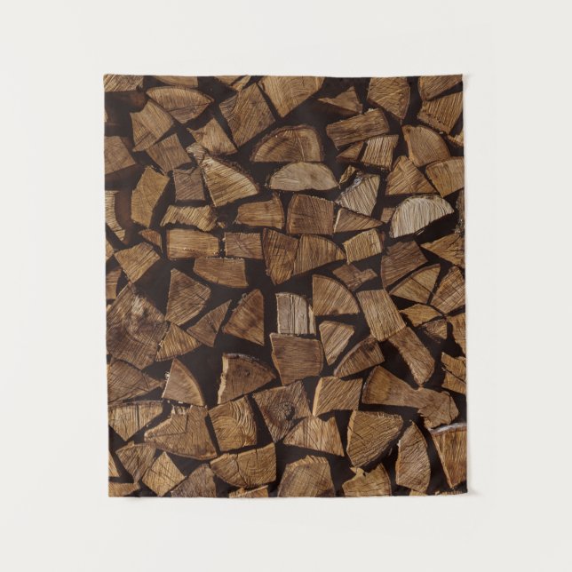 Tapiz Pile of firewoods (Anverso)