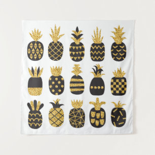 Tapiz Piñas negras: Conjunto texturizado único