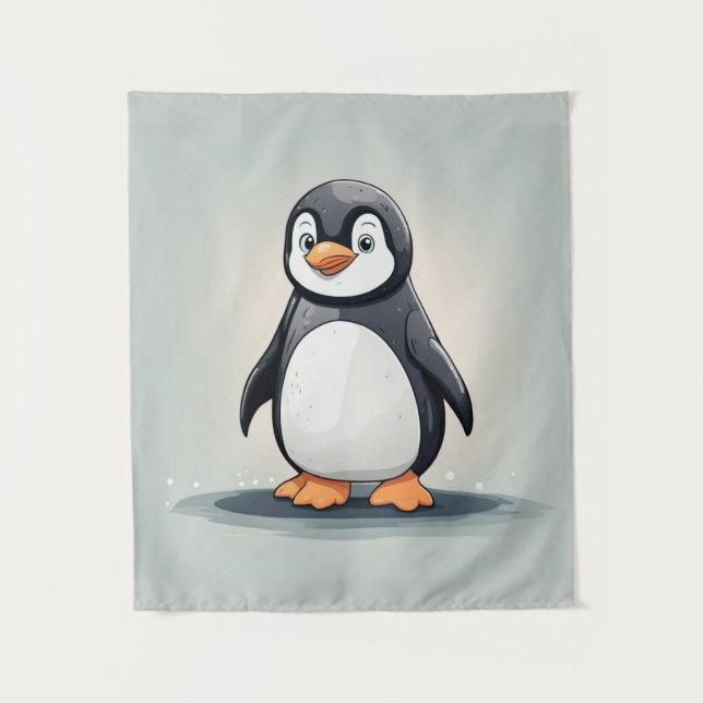 Tapiz Pingüino adorable (Anverso)