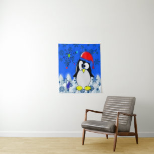 Tapiz Pingüino Navidad Tapestries