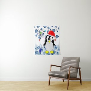 Tapiz Pingüino Navidad Tapestries