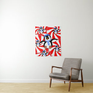 Tapiz Pingüino Navidad Tapestries