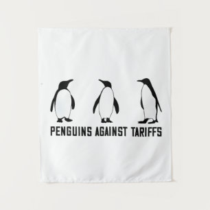 Tapiz Pingüinos contra aranceles contra políticas tribut