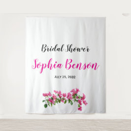 Tapiz Pink Bougainvillea Floral Bridal Backdrop