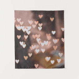 Tapiz Pink heart lights decors
