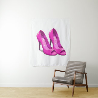 Tapiz Pink High Heels 64-Bit Pixel Art Style