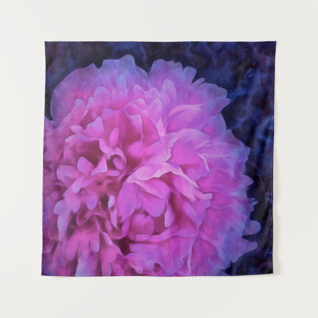 Tapiz Pink Lush Peony Flower (Anverso (horizontal))