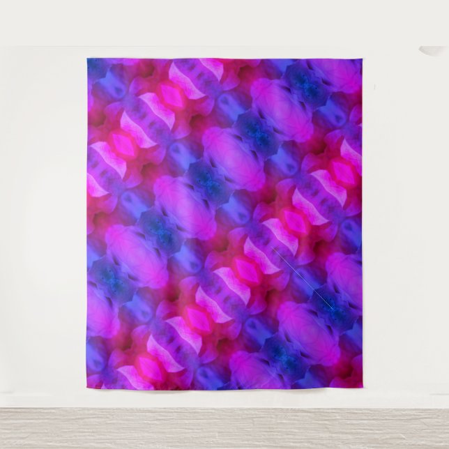 Tapiz Pink Petunia Ikat Miami (Anverso)