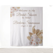 Pink Watercolor Boho Dried Pampa Grass Boda