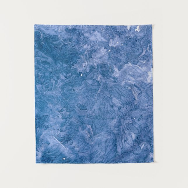 Tapiz Pintura abstracta azul (Anverso)