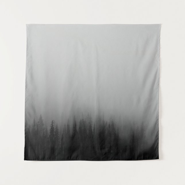 TAPIZ PINTURA ABSTRACTA DE BOSQUES DE PINO (Anverso)