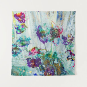 Tapiz Pintura abstracta de colibrí