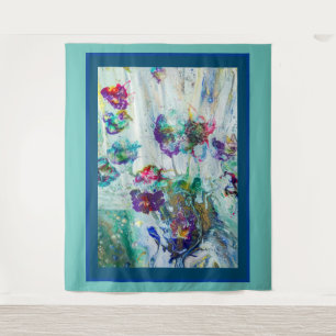 Tapiz Pintura abstracta de colibrí