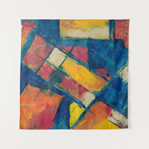 Tapiz Pintura abstracta multicolor