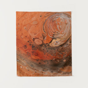 Tapiz pintura abstracta naranja