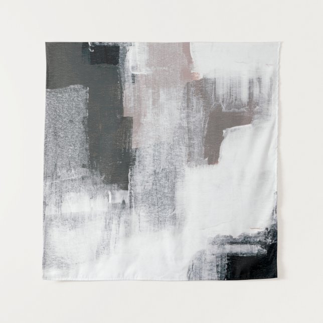 Tapiz Pintura abstracta. Obra de arte de moda pintada a  (Anverso)