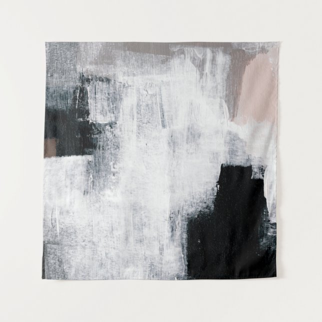 Tapiz Pintura abstracta. Obra de arte de moda pintada a  (Anverso)