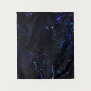 Tapiz Pintura abstracta púrpura y negra