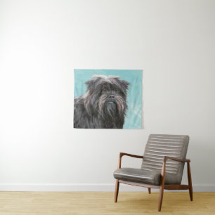 Tapiz Pintura Affenpinscher - Arte Perro Original Cuto