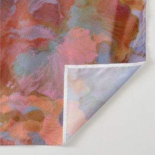 Tapiz Pintura al óleo impresionista floral de rosa y lat
