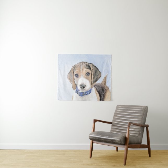 Tapiz Pintura Beagle - Arte Perro Original Cuto (In situ (horizontal))