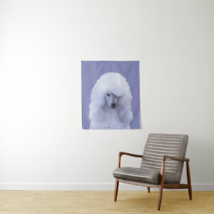 Tapiz Pintura blanca de canapé estándar - Arte de perro
