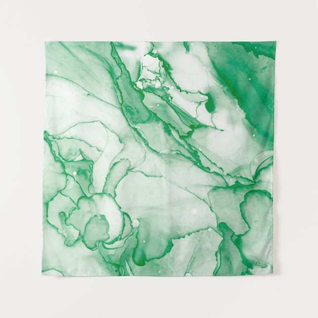 Tapiz Pintura china con tinta de alcohol de primavera (Anverso)