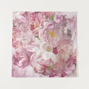 Tapiz Pintura de aceite de flores rosas: Delicada