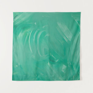 Tapiz Pintura de acrílico verde texturizado