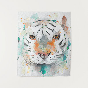 Tapiz Pintura de arte de acuarela sobre la naturaleza de