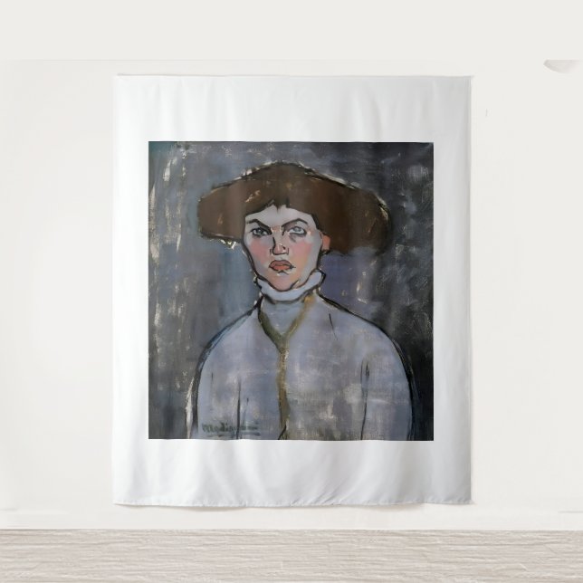 Tapiz pintura de arte de Amedeo Modigliani (Anverso)