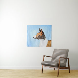 Tapiz Pintura de Basenji - Arte original muy bonito
