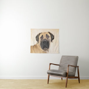 Tapiz Pintura de Boerboel - Arte Perro Original Cuto