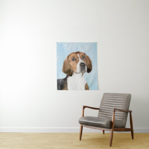 Tapiz Pintura de English Foxhound - Arte de Perro Origin