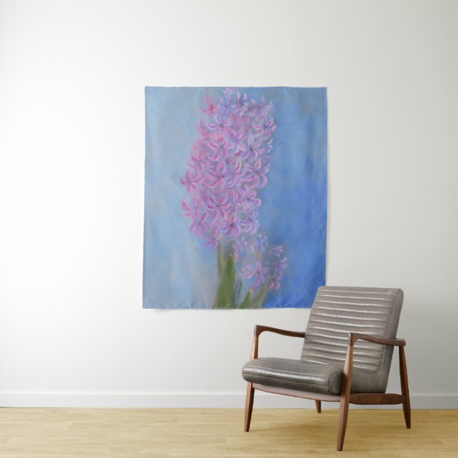 Tapiz Pintura de flor Lilac Pink Hyacinin (In situ)