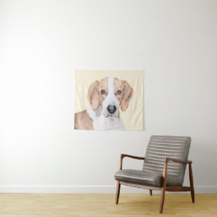 Tapiz Pintura de Foxhound estadounidense - Arte de Perro