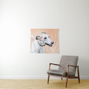 Tapiz Pintura de Greyhound - Arte de perros original muy