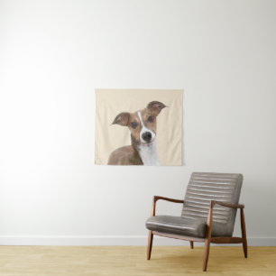 Tapiz Pintura de Greyhound italiana - Arte Perro Origina