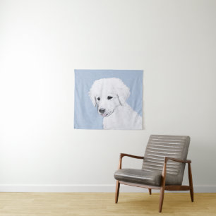 Tapiz Pintura de Kuvasz - Arte de perro original lindo