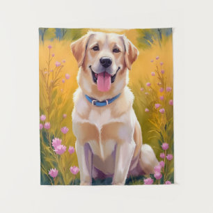 Tapiz Pintura de mascota de perro Labrador Retriever Lab