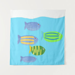Tapiz pintura de peces