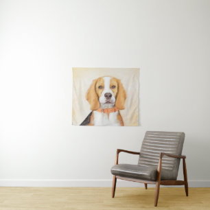Tapiz Pintura de perro sabueso Beagle Arte animal origin