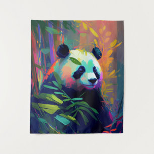 Tapiz Pintura de retrato animal Panda Vida salvaje al ai