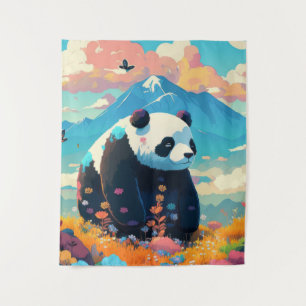 Tapiz Pintura de retrato animal Panda Vida salvaje al ai