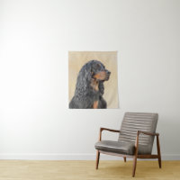 Pintura de Setter Gordon - Arte de perro original 