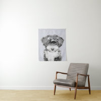 Pintura de Terrier Tibetano - Arte de Perro Origin