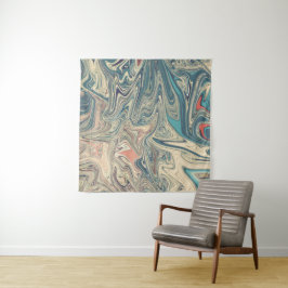 Tapiz Pintura De Tierras Y Ríos | Mejor resumen colorido