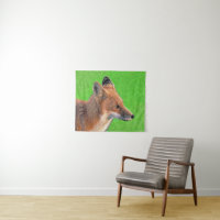 Pintura de Zorro Rojo - Arte Original de Vida Silv