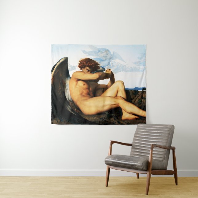 Tapiz Pintura del ángel caído por Alexandre Cabanel (In situ (horizontal))