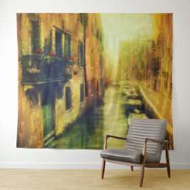 Tapiz Pintura del Canal de Venecia Balcony